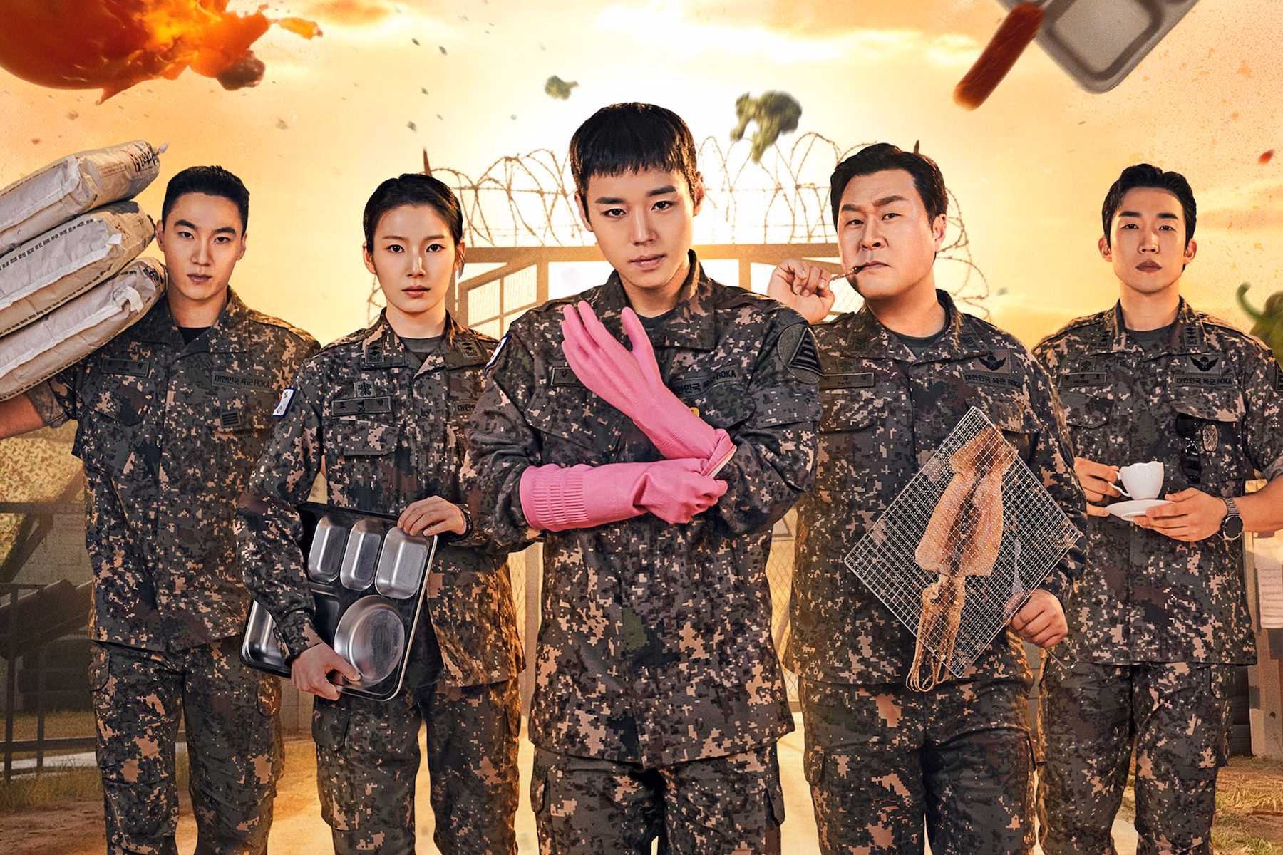 Army cook Kang Sung Jae in action