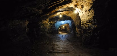 Brazil gold mine reflecting resource extraction