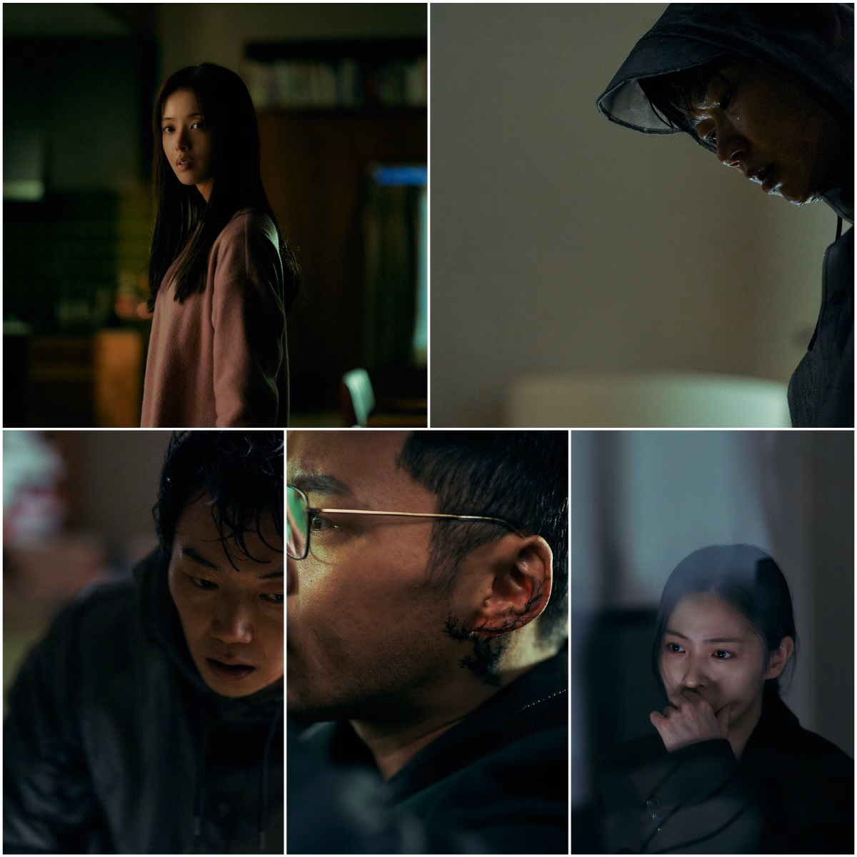 Tense moments hint at the film's suspenseful atmosphere