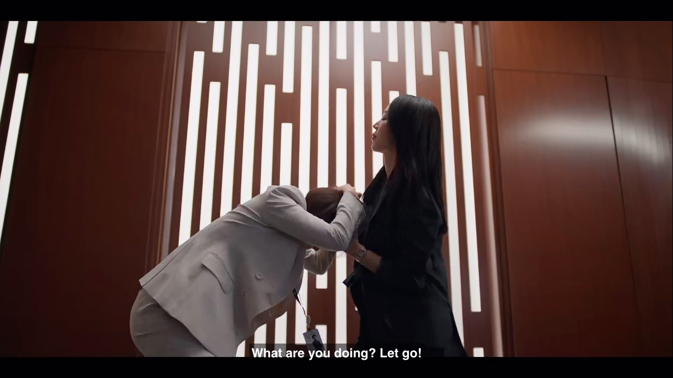 Romantic tension between leads