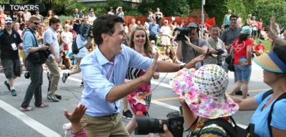Canadian Prime Minister Justin Trudeau at an event