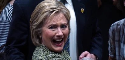 Hillary Clinton engaging in diplomatic talks