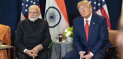 Prime Minister Modi and President Trump at UN Headquarters