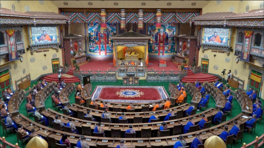 His Majesty The King during the parliamentary session