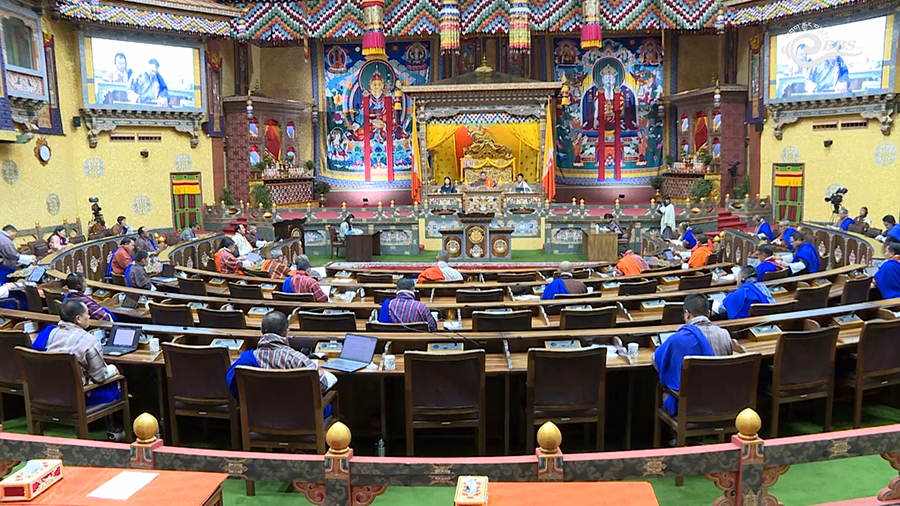 Bhutanese parliament in session