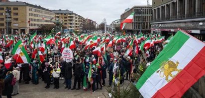 Anti-Iranian protest in Gothenburg