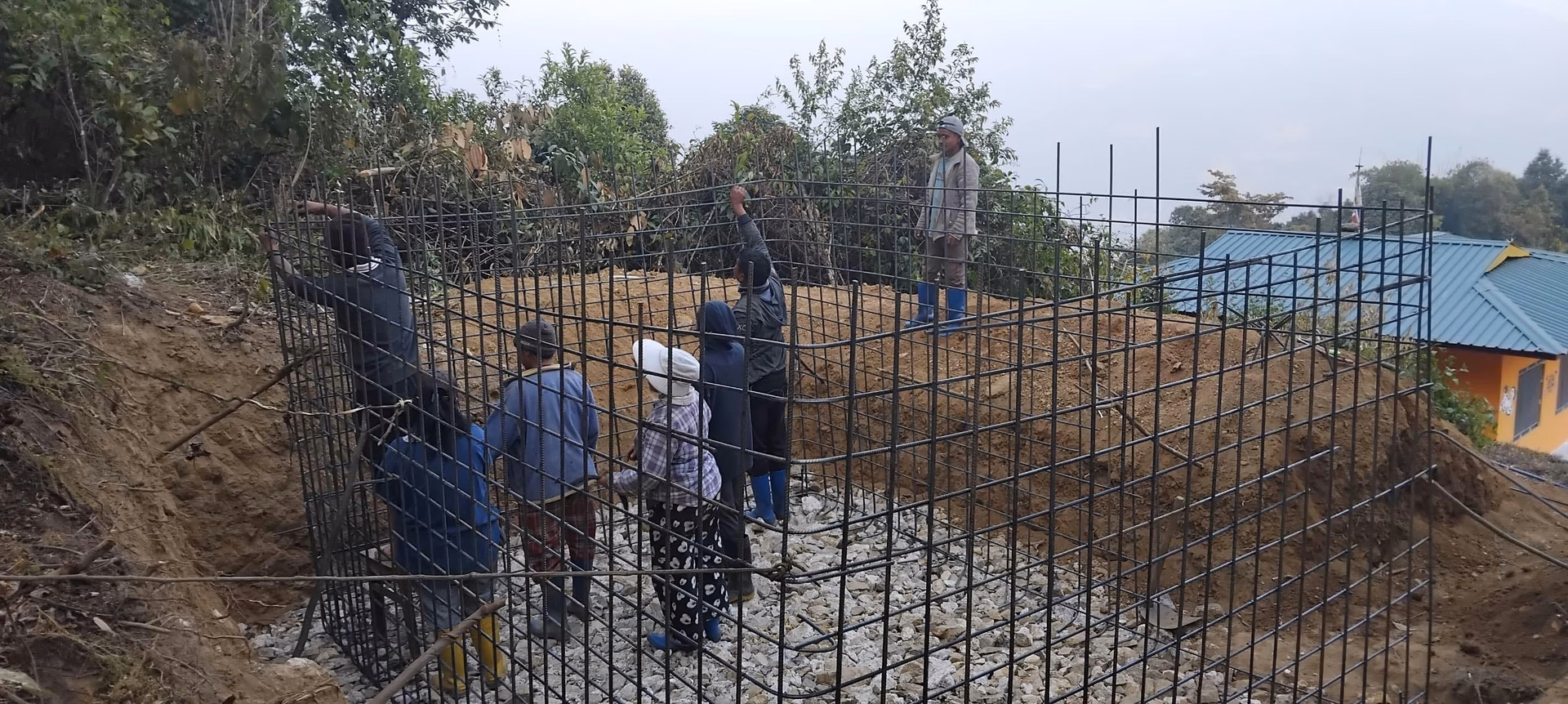 Women working on the farming project at Dogak