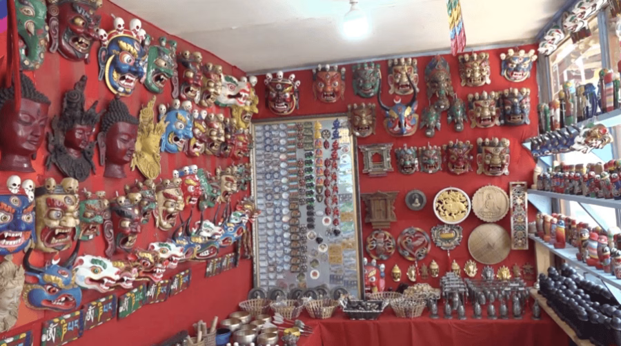 Chimi Lhakhang Temple and its surroundings