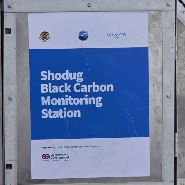 High-altitude black carbon monitoring station in Bhutan