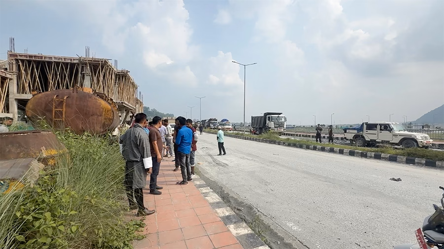 Workers navigating flood disruptions