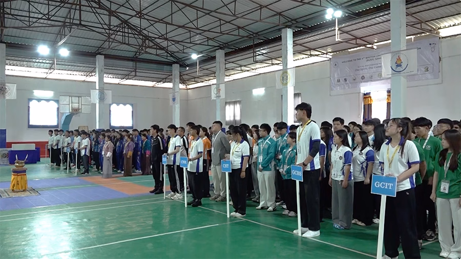 Taekwondo match in action