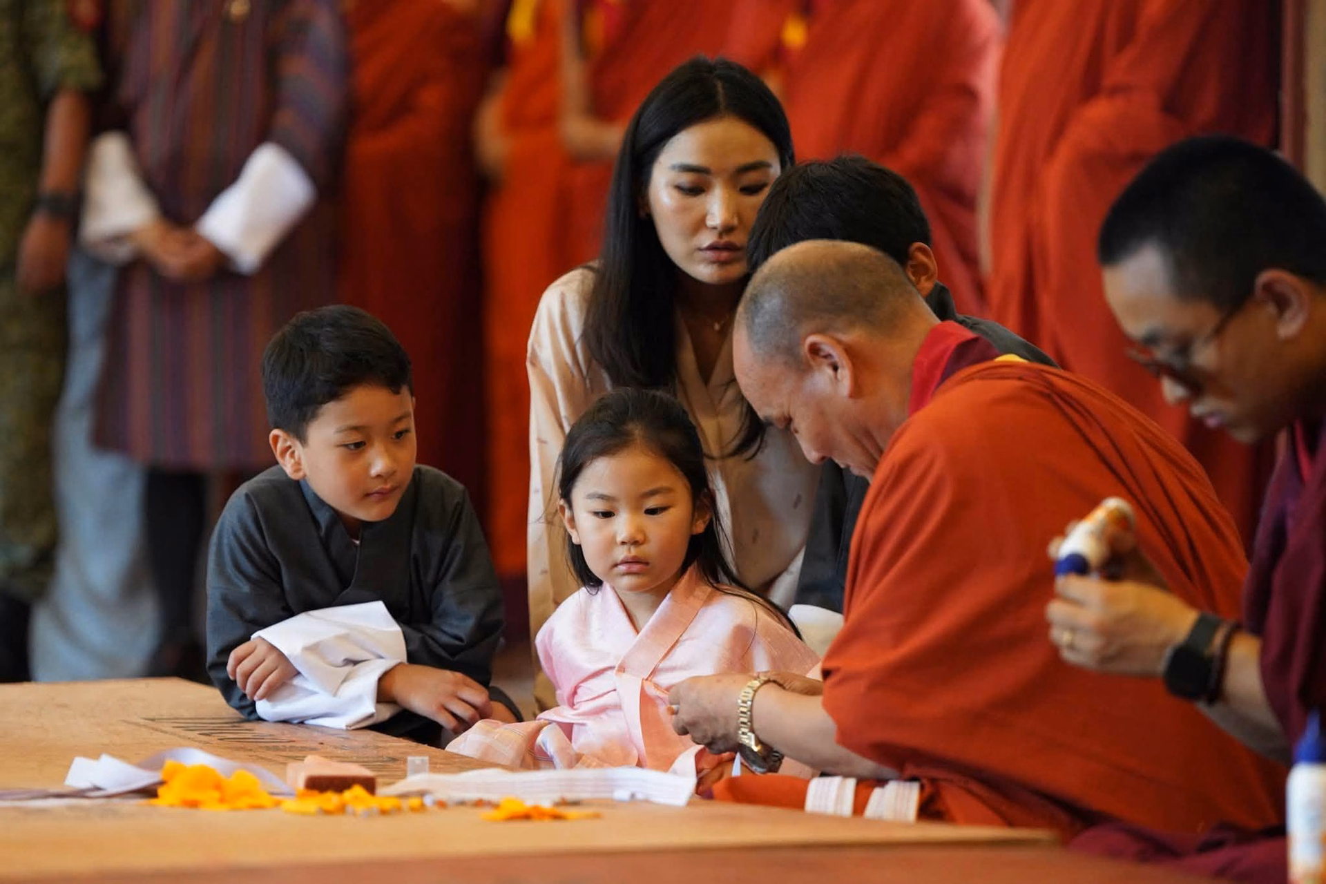 Their Majesties at Sarpang Dzong