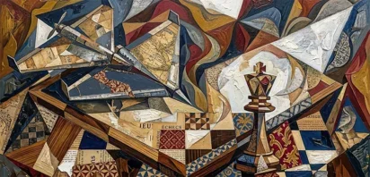 Chess game symbolizing strategy