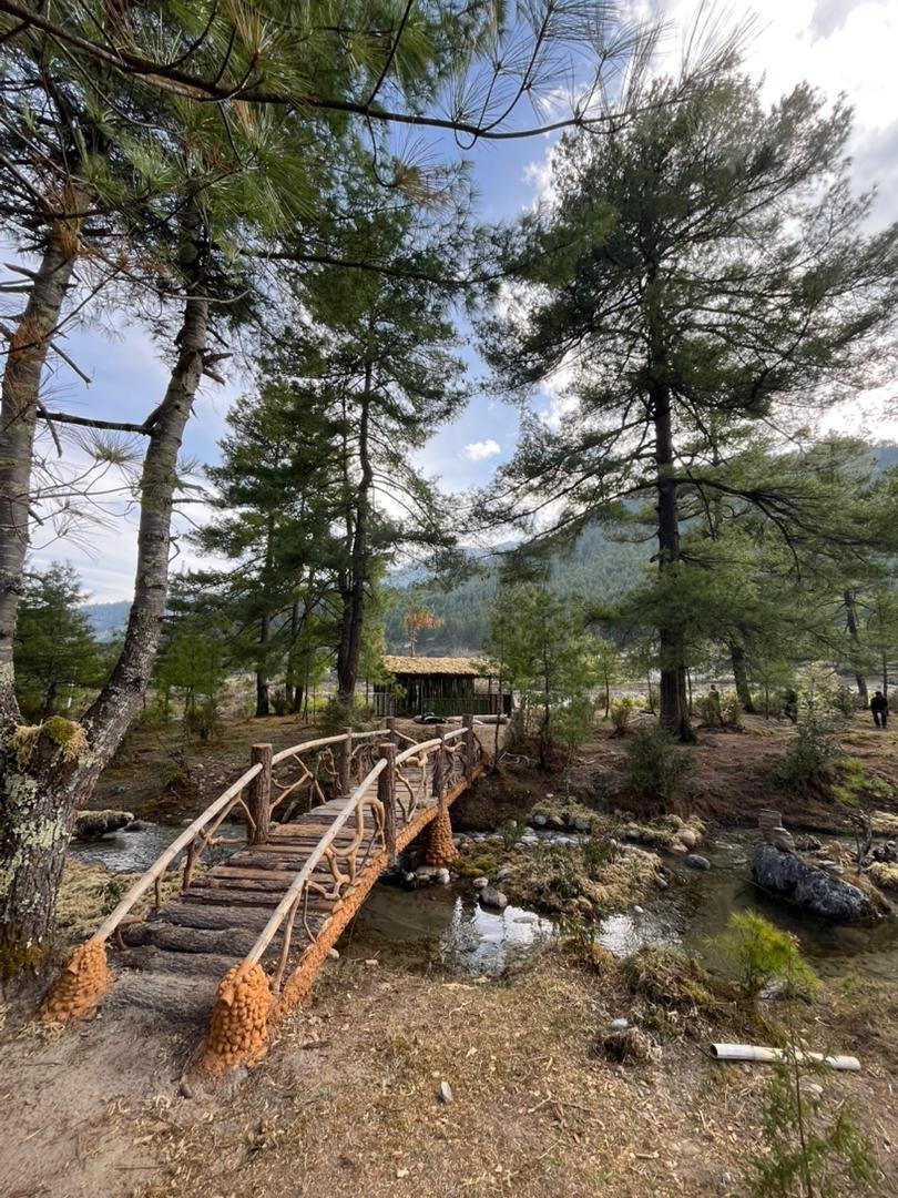 A scenic view of Haa Valley during the festival preparations