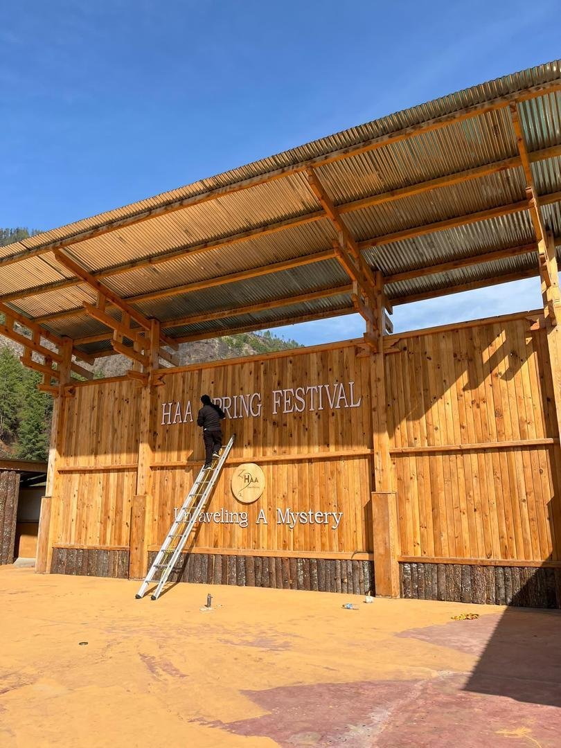 Festival participants engaging in traditional games