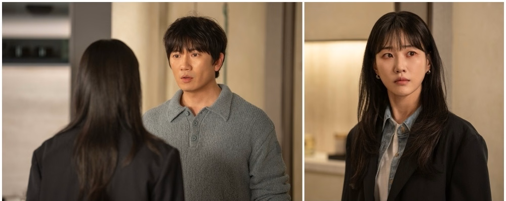Ji Sung and Ha Yun Kyung's characters share an intense moment in The Apartment Job