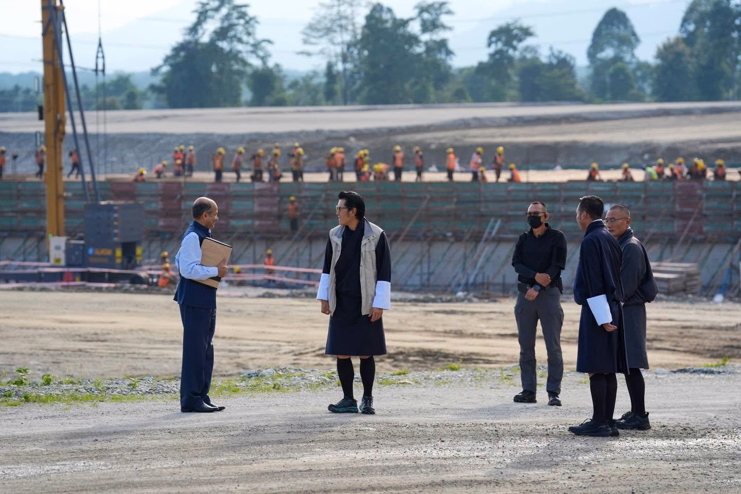 Royal Bhutan Country Club construction site in Barshong