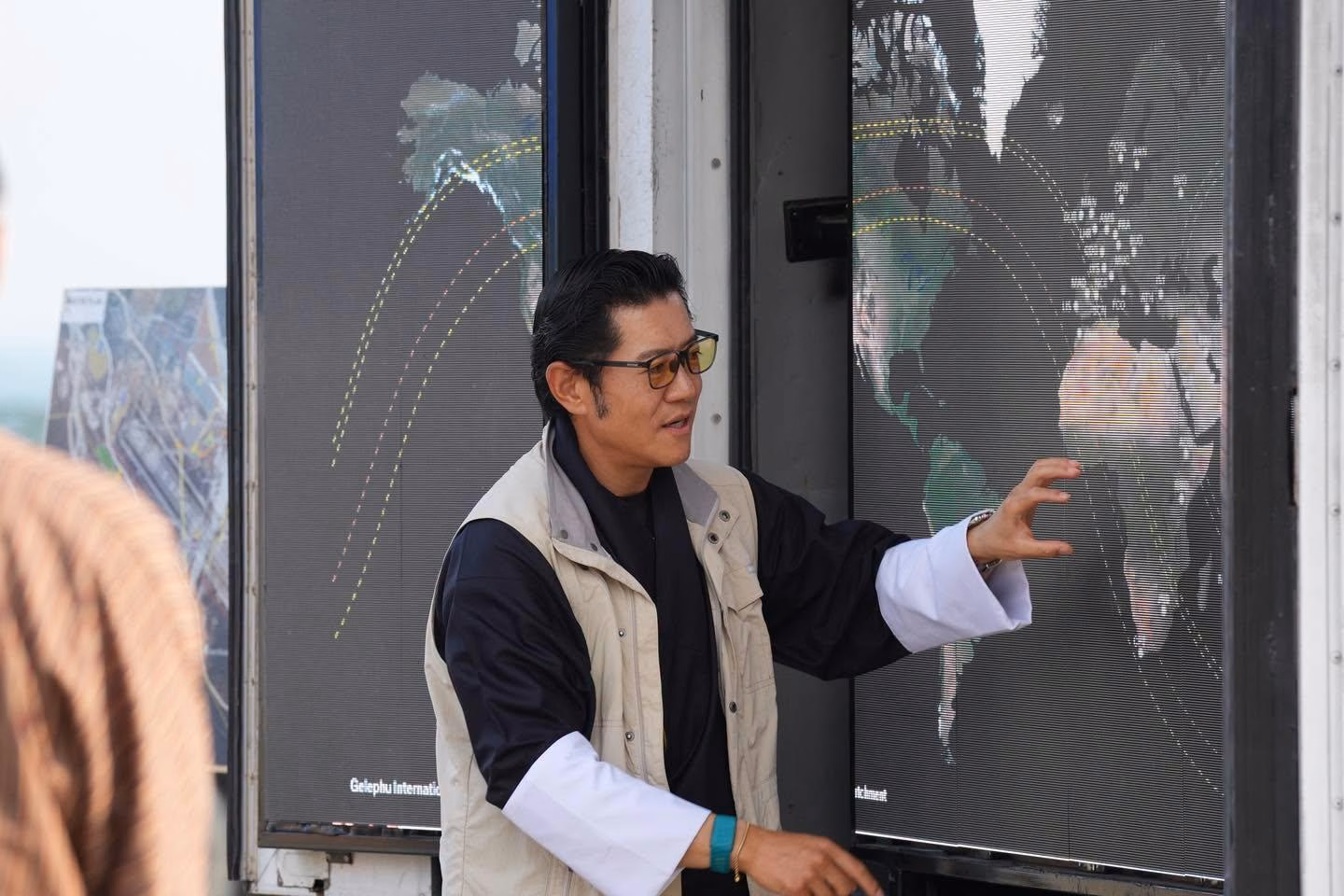 His Majesty conducting site inspection at GMC projects