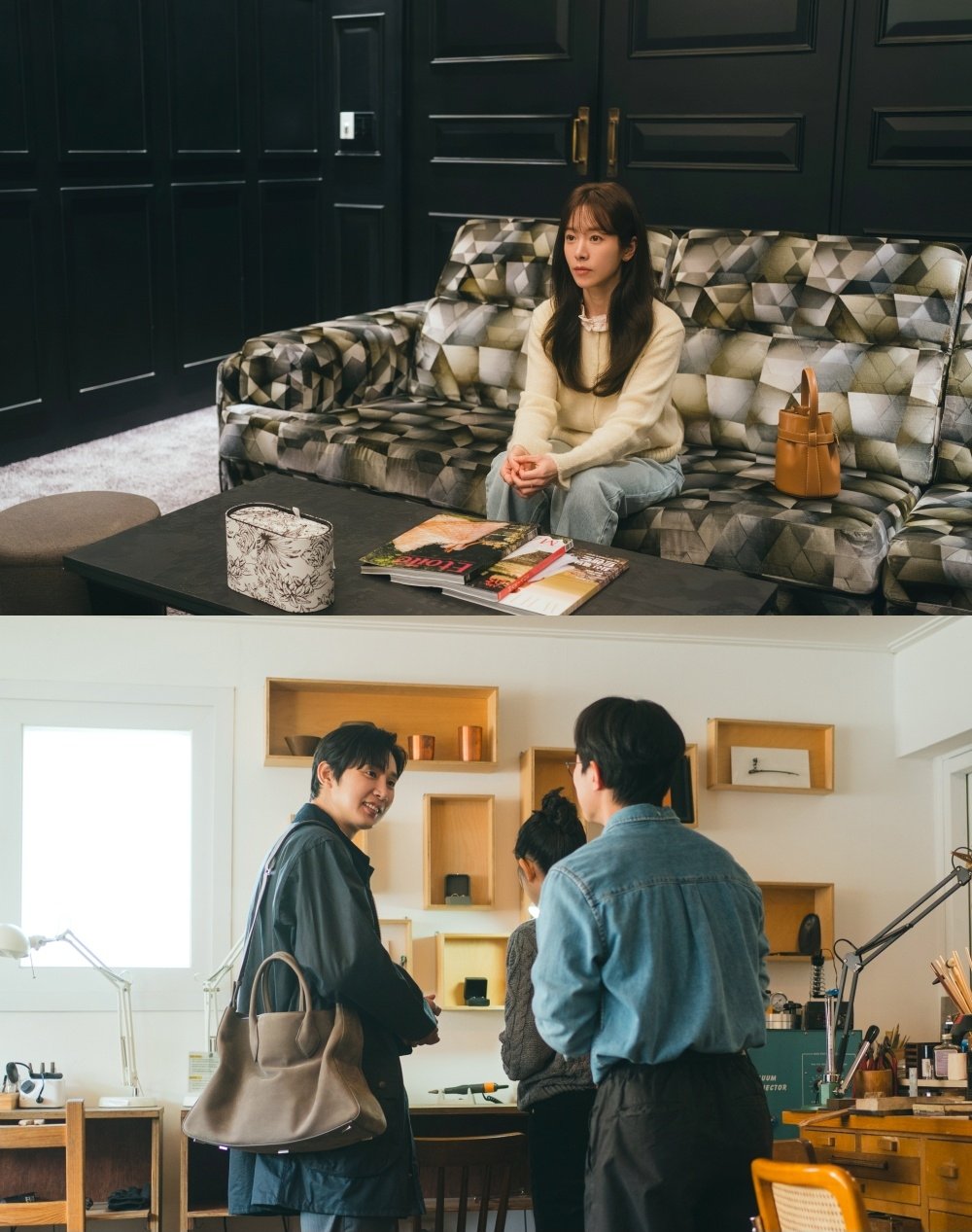 Han Ji Min in a wedding shop