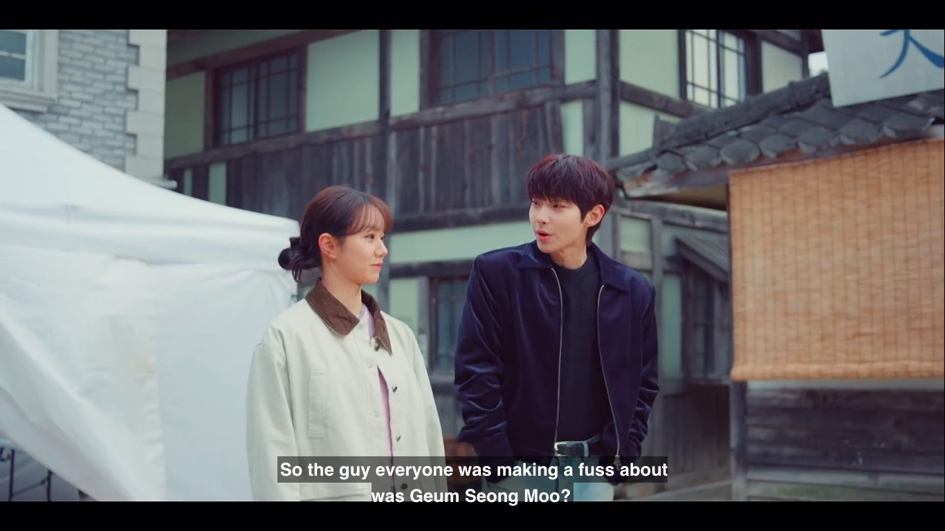 Woo Soo Bin and Geum Seong Mu in a tense but comedic confrontation