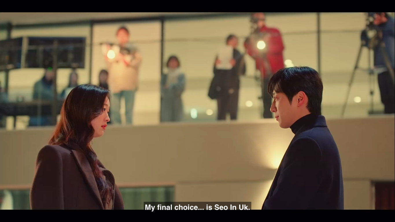 The movie set where their breakup conversation takes place