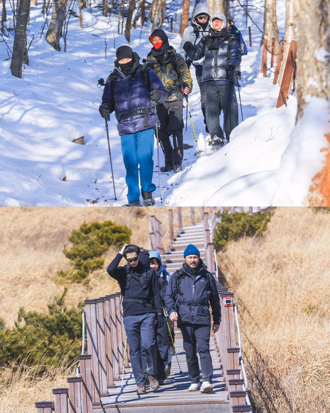 Stunning panoramic views of Korea's snow-covered mountain peaks