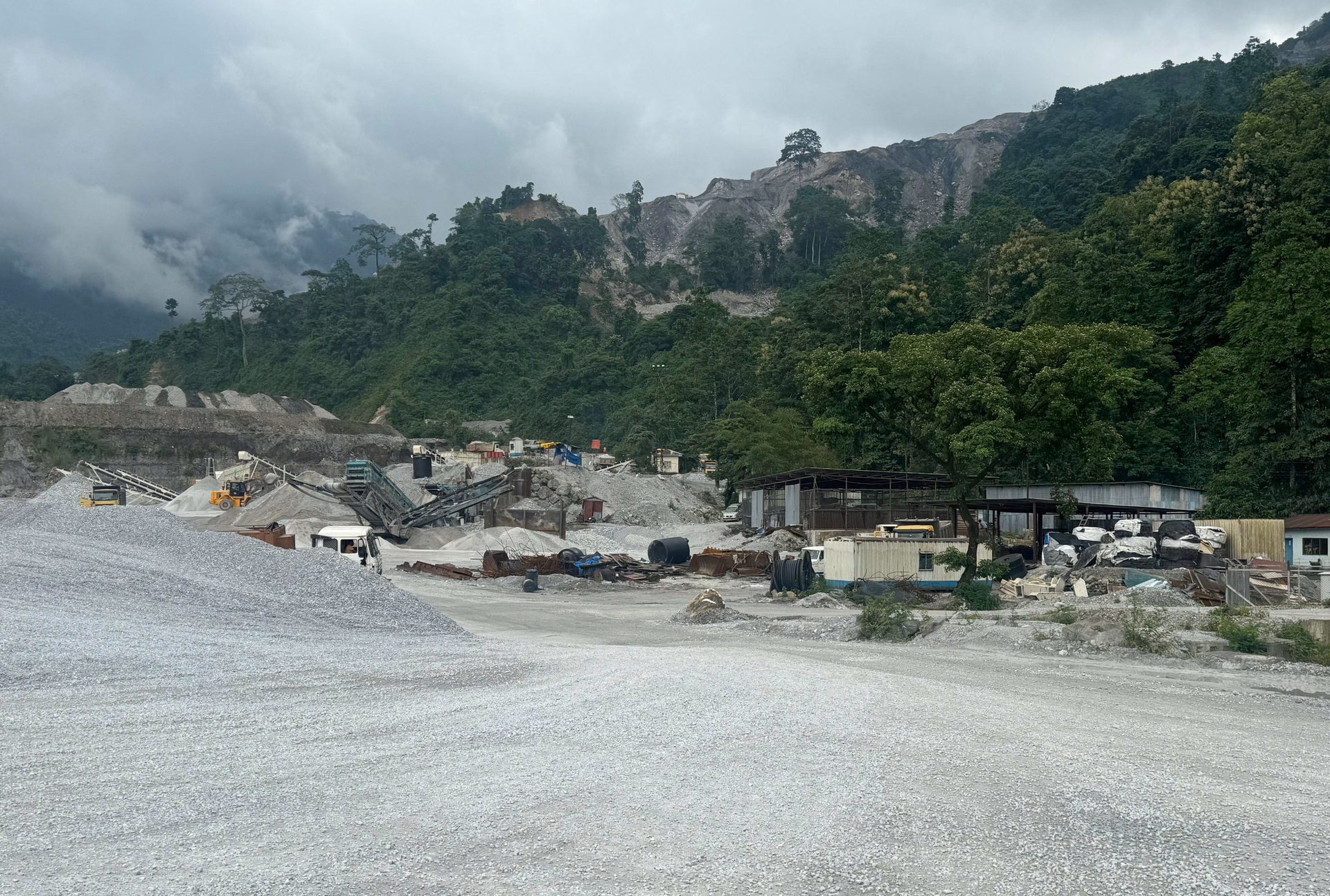 Mining operations and mineral extraction in Bhutan's resource sector