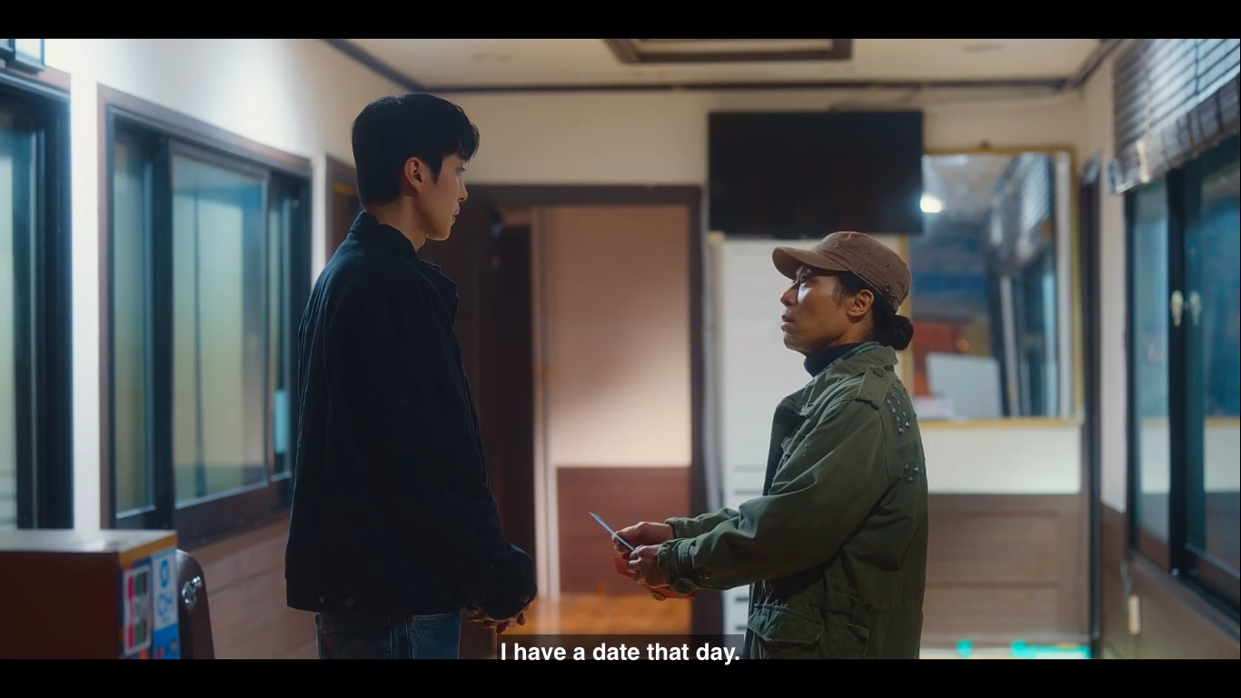 The romantic reunion between the two leads