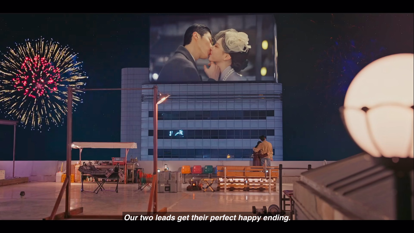 Ensemble cast moment showcasing the ensemble's chemistry