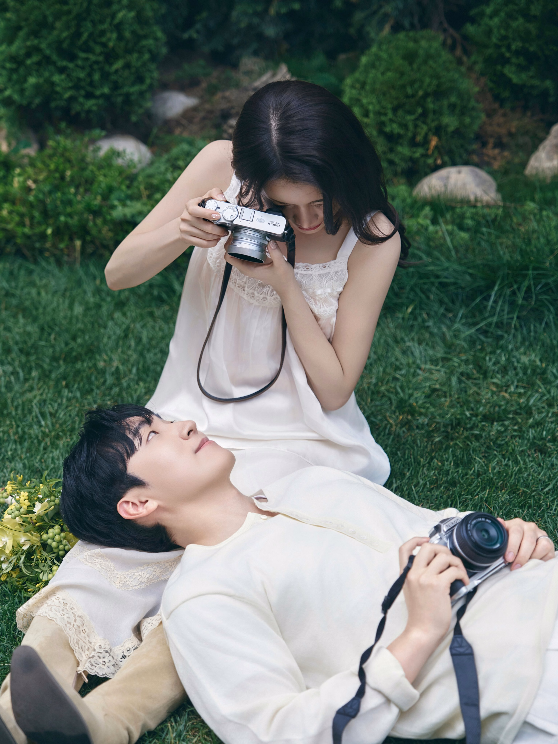 Gunji beaming with joy in celebration of her engagement