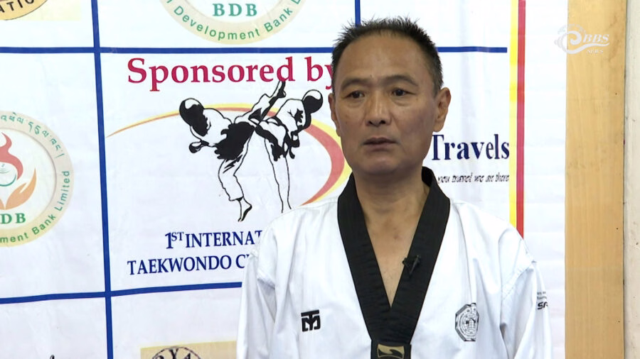 Dorjee Yangkee in sparring practice demonstrating competitive readiness