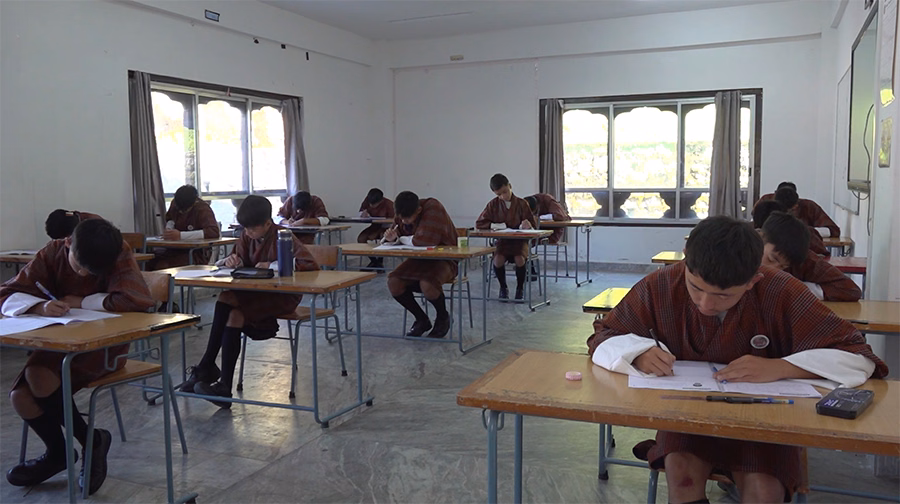 BFF Academy students preparing for Cambridge Checkpoint examination