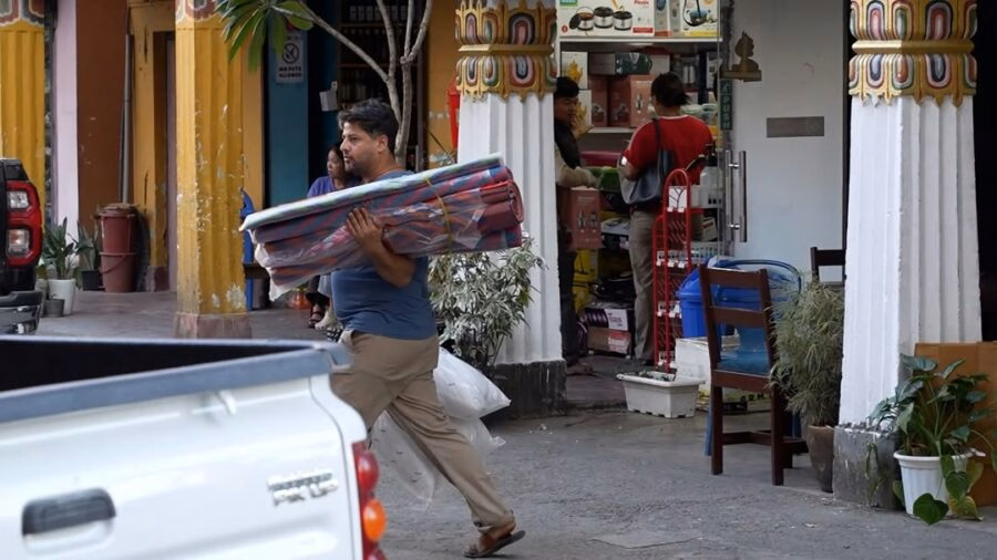 Customers shopping for event supplies and essentials