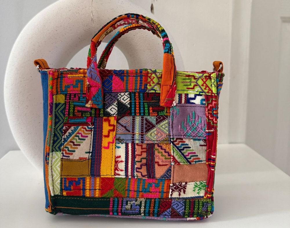 An array of vibrant bags