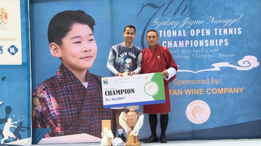 Tennis players in action during the championship