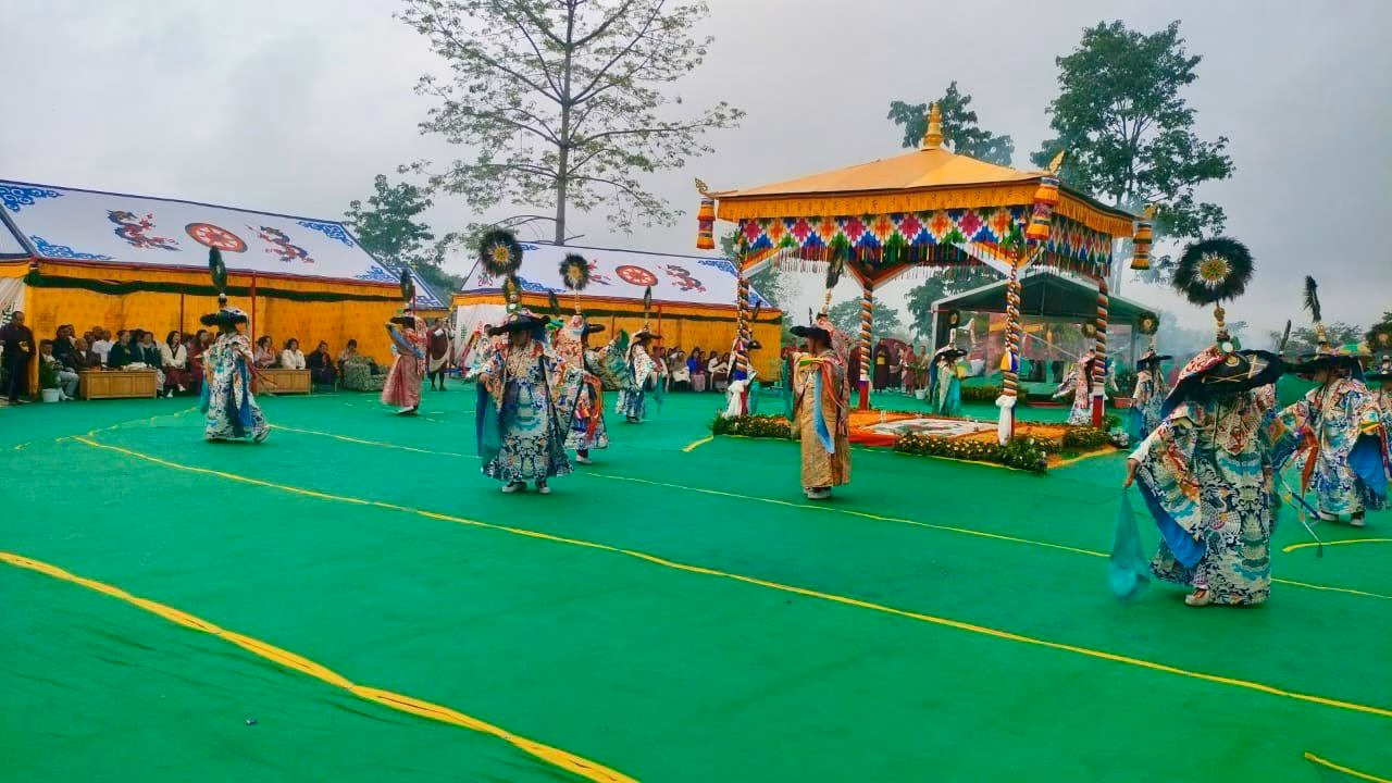 Their Majesties at the groundbreaking ceremony