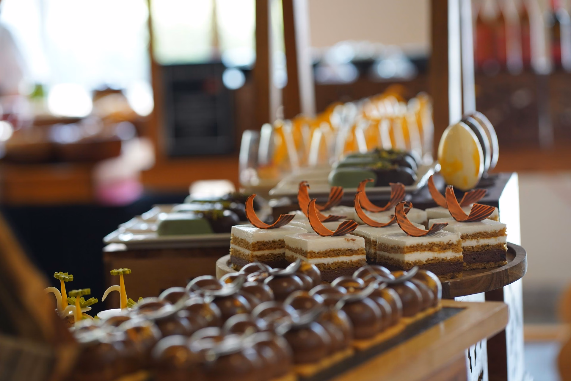 Stunning dessert display at the brunch