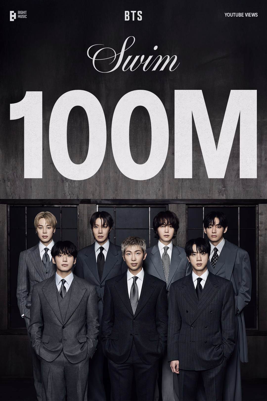 BTS SWIM 100 Million Views Celebration