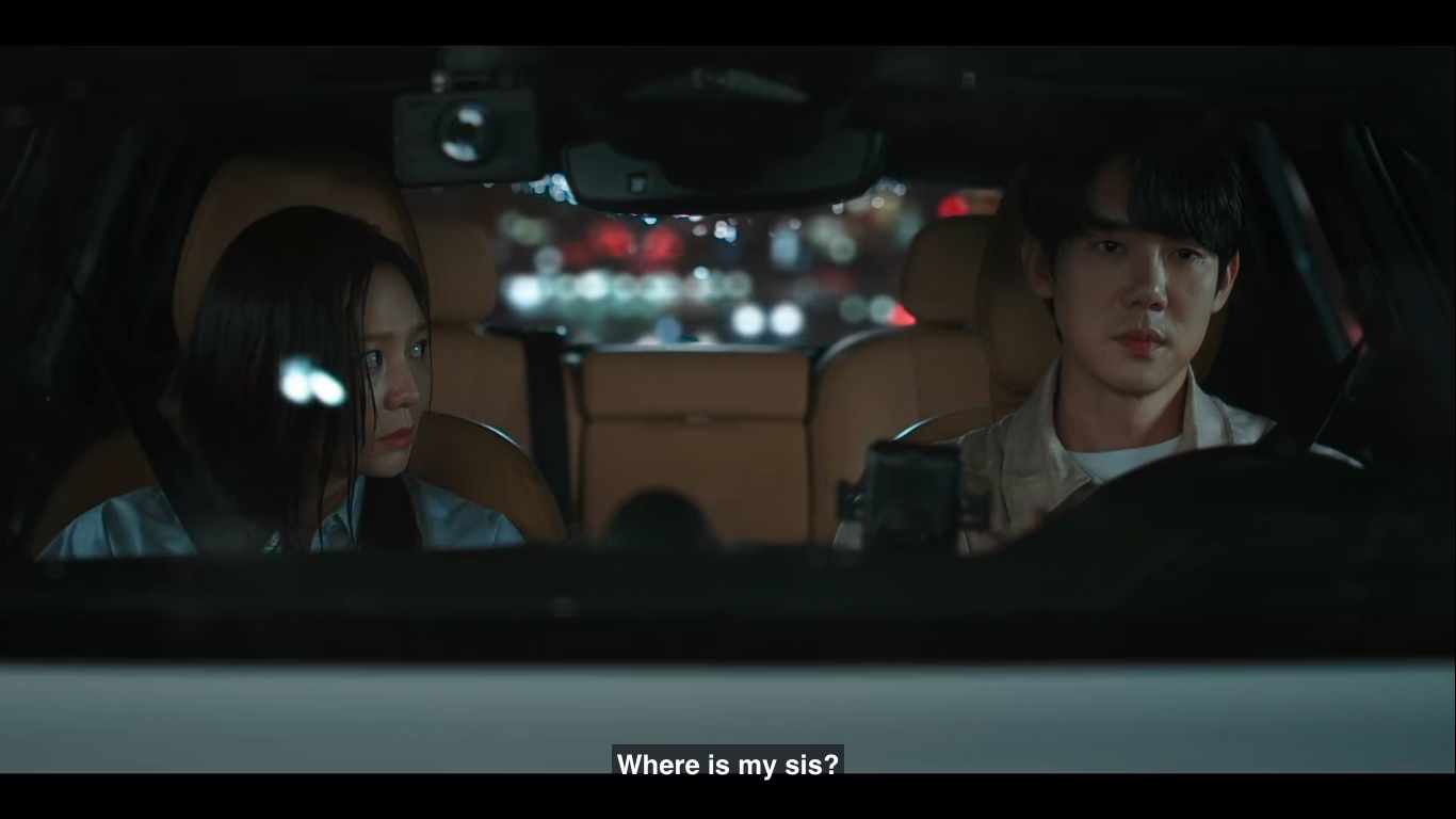 Esom and Yoo Yeon Seok in an emotional scene