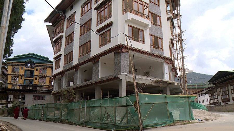 Construction workers planning a project